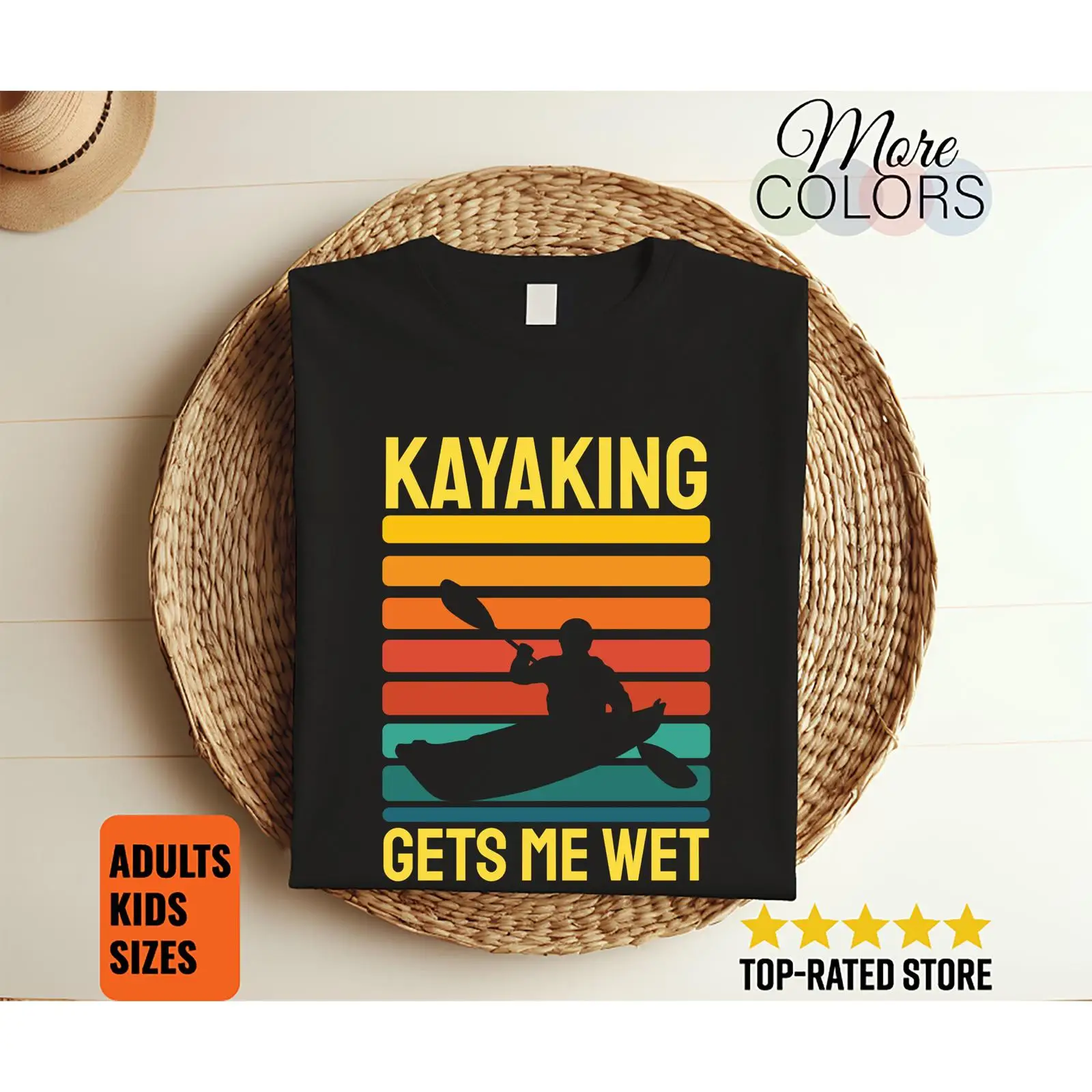 Outdoor Adventure Kayak - Vintage Kayaking Gets Me Wet Funny