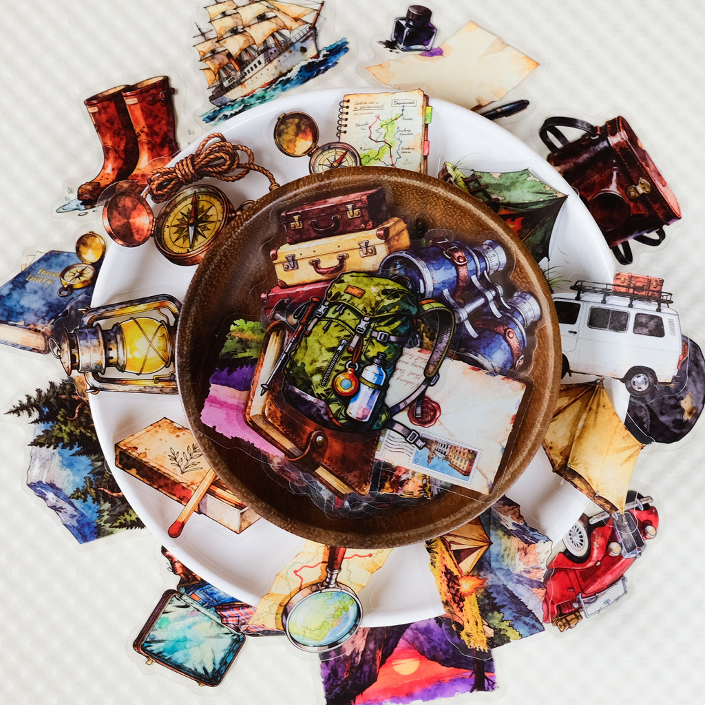 56Pcs Travel & Outdoor PET Sti - Outdoor Adventure Store ulasan dan harga