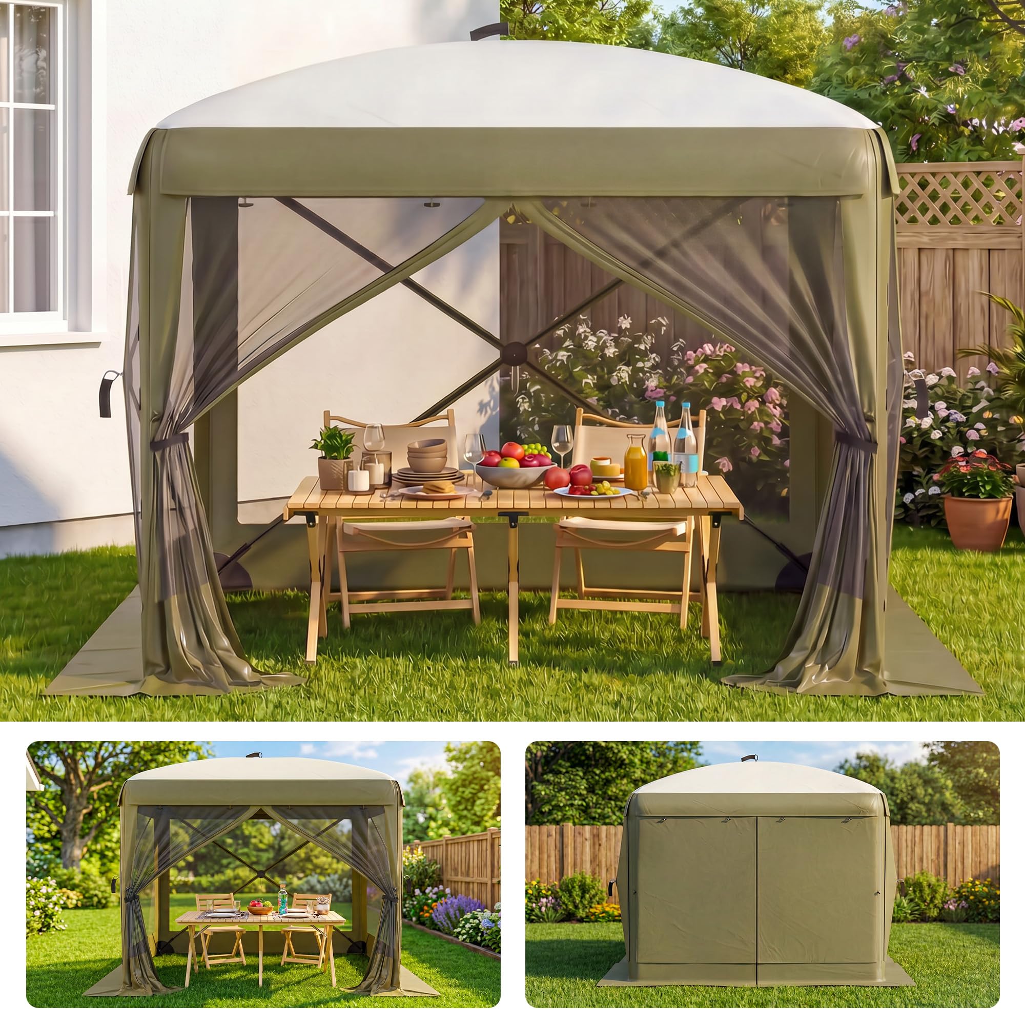 Spacious 8x8FT 11x11FT 12x12FT - Outdoor Adventure Tent ulasan dan harga