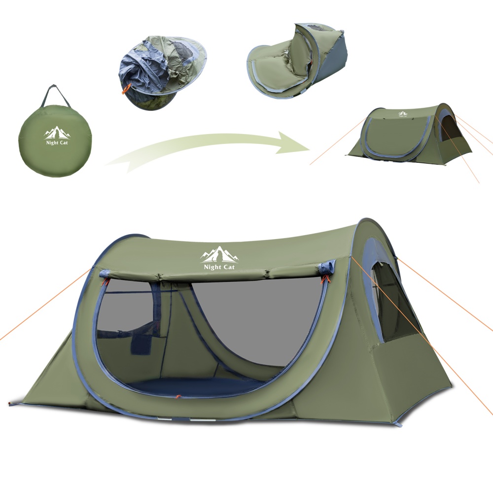 Night Cat Pop Up Tent 2 Person - Outdoor Adventure Tent ulasan dan harga