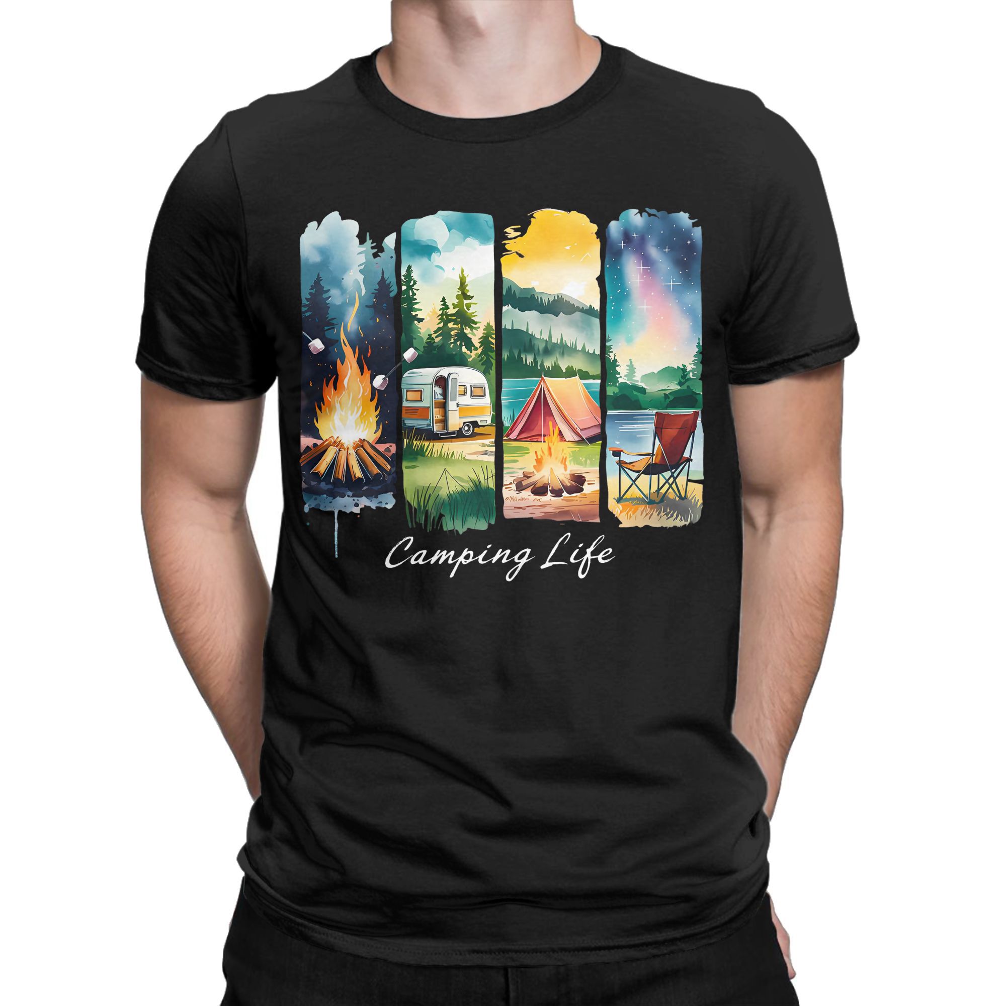 Camping Life T-Shirt RV Tent C - Outdoor Adventure Tent ulasan dan harga