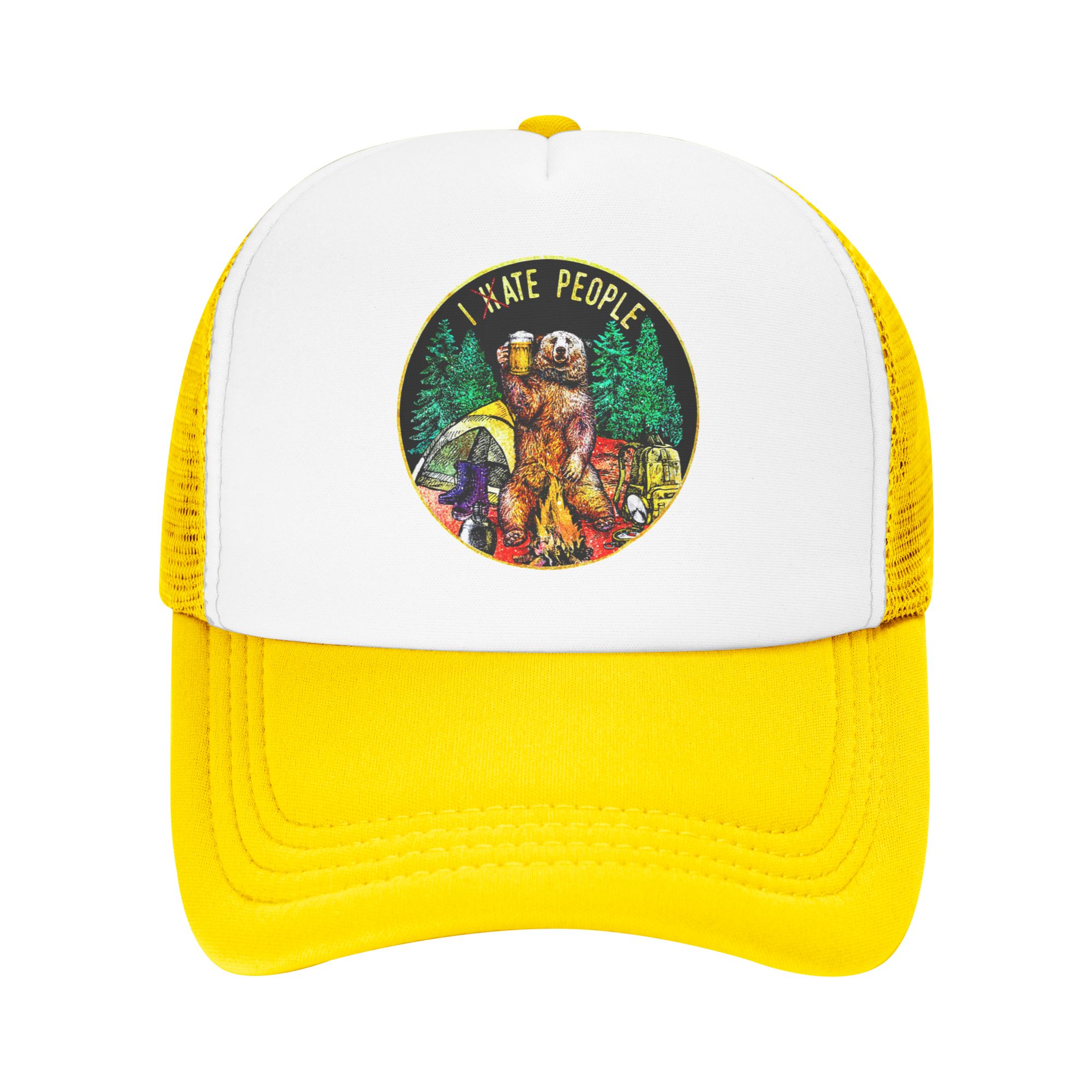 I Hate People Bear Camping Bas - Outdoor Adventure Hat ulasan dan harga