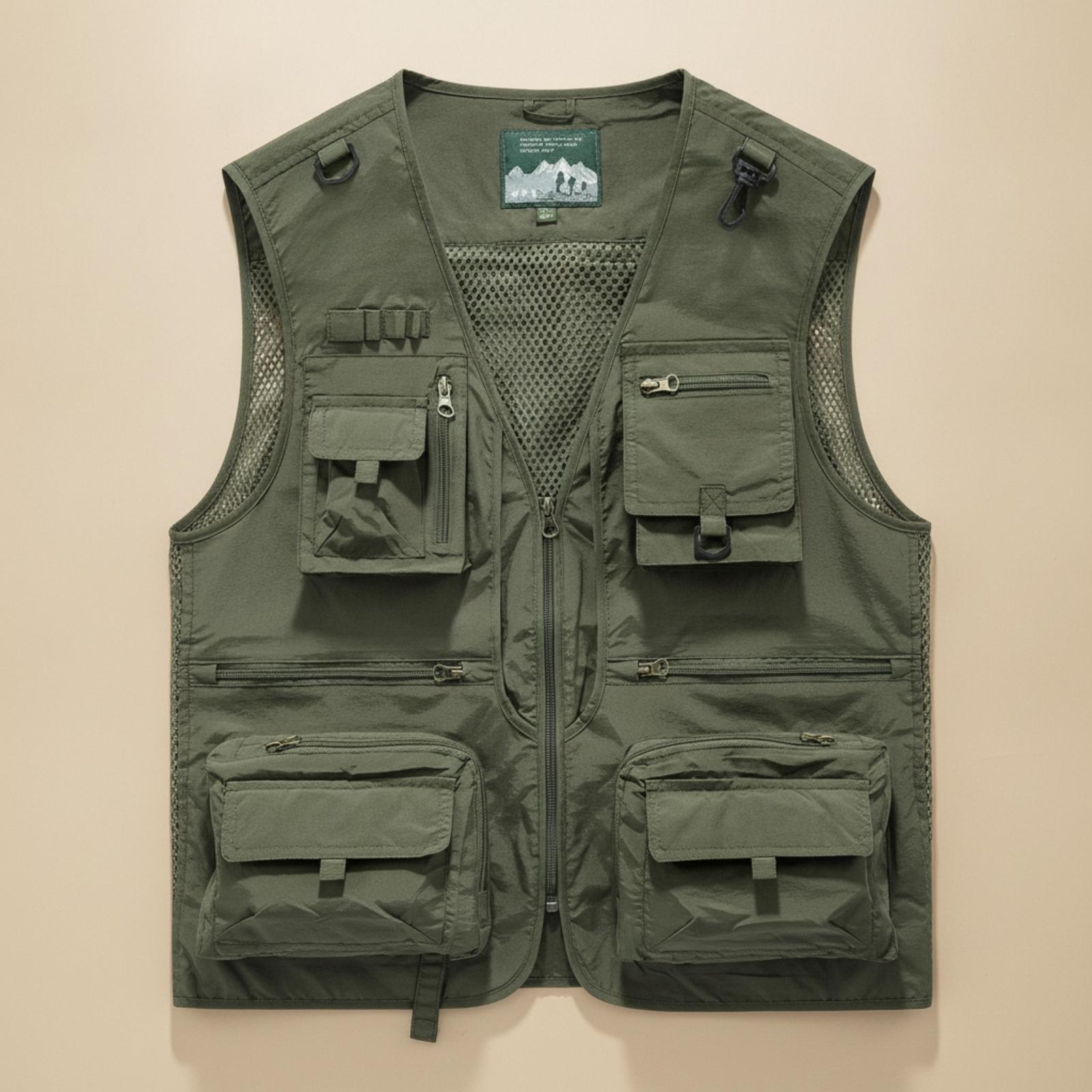Mens Sleeveless Utility Vest N - Outdoor Adventure Vest ulasan dan harga