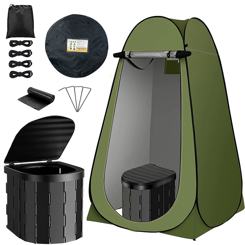 ‌Portable Pop-Up Toilet Tent P - Outdoor Adventure Tent ulasan dan harga