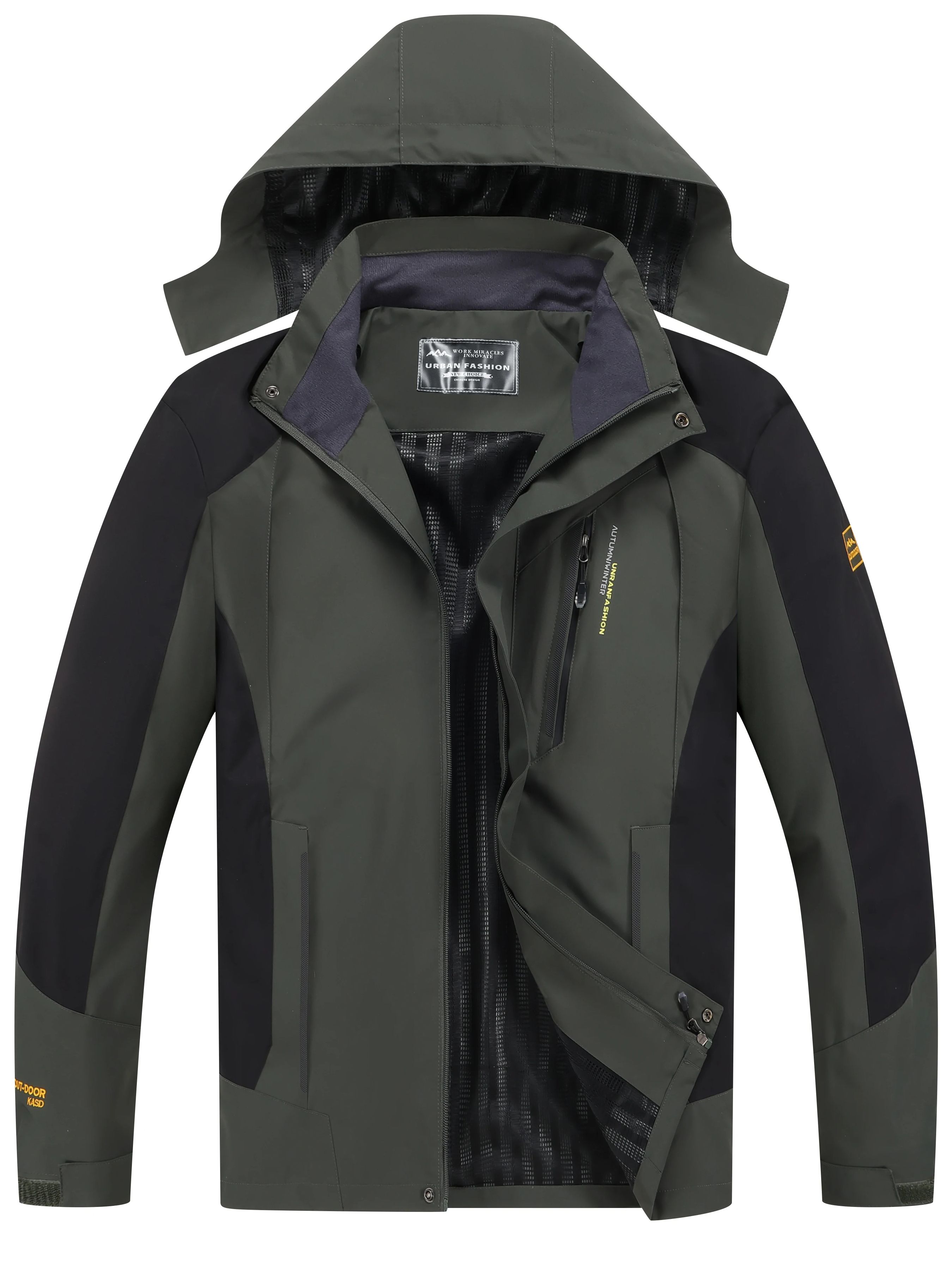 Men's Waterproof Hiking Jacket - Outdoor Adventure Hat ulasan dan harga