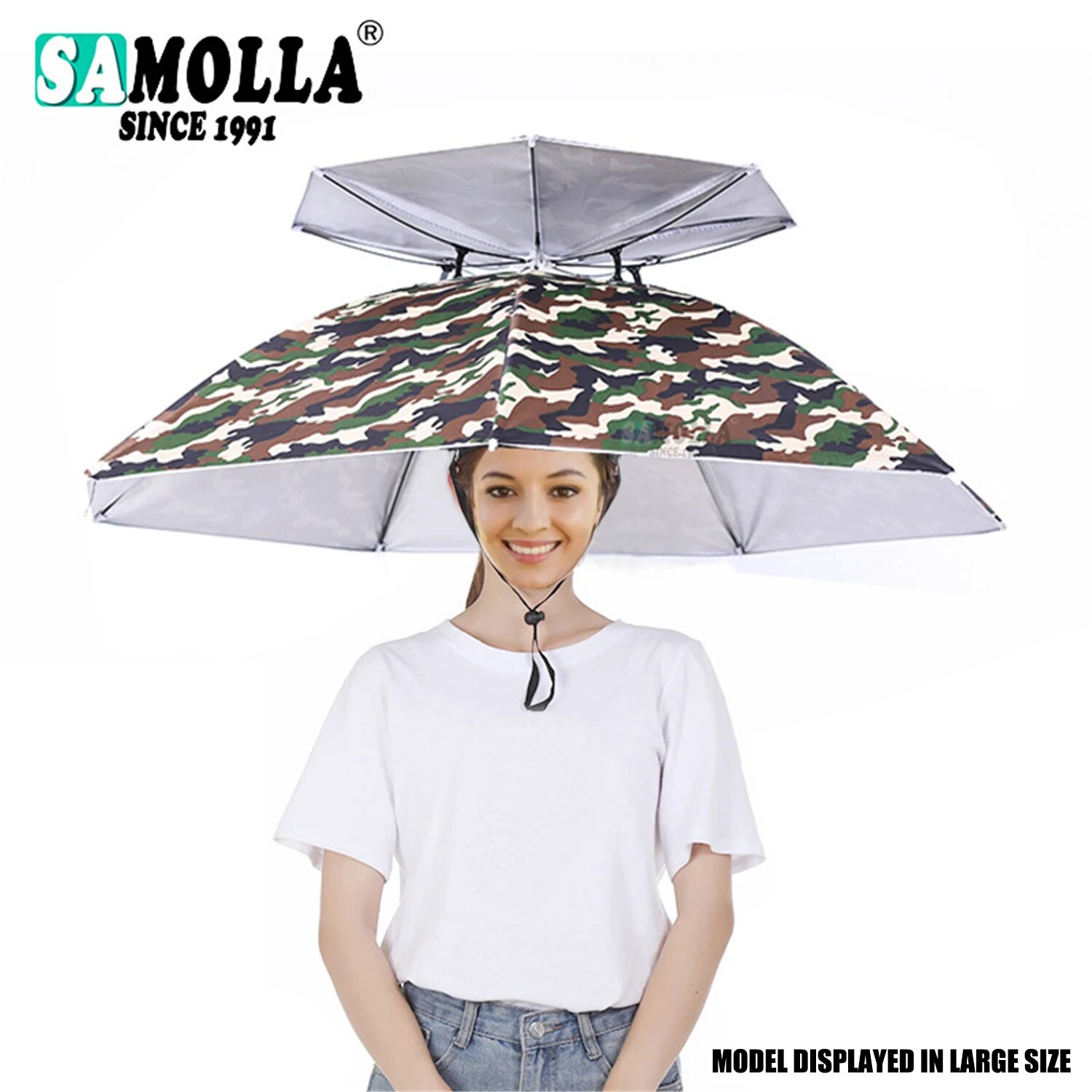 Rain Umbrella Hat Foldable Sun - Outdoor Adventure Hat ulasan dan harga