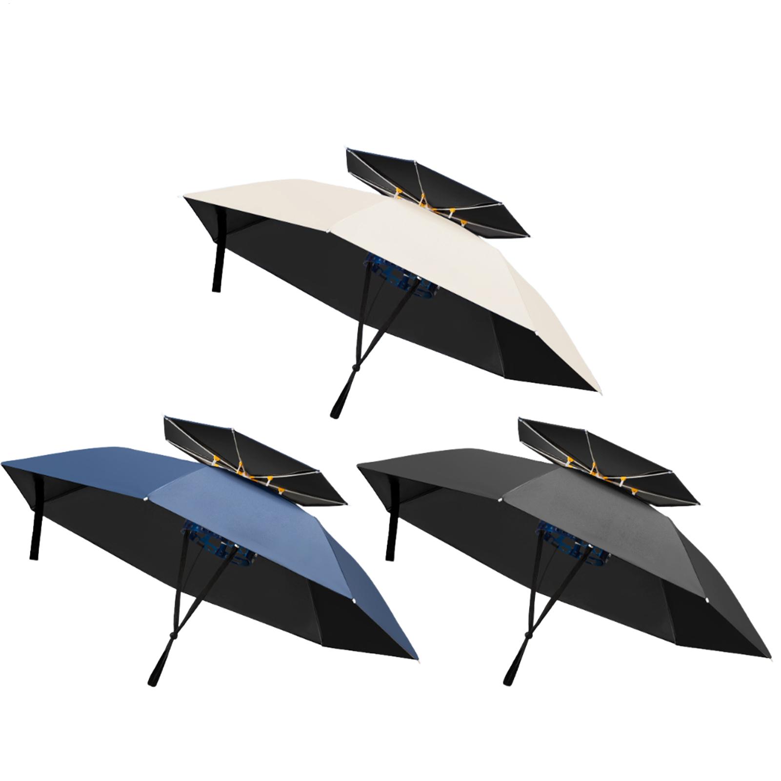 Foldable Head Mount Umbrella H - Outdoor Adventure Hat ulasan dan harga